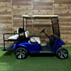 2003 EZGO TXT with Rear Fold Down Seat - Blue